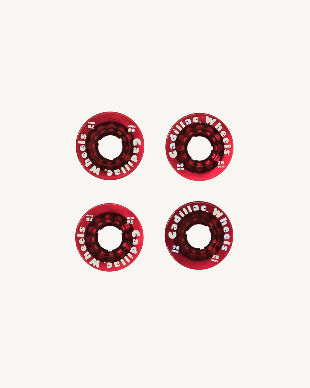 aterrizaje rodar Recoger hojas Cadillac Original Wheels 56mm | 78A in Red - Imperfects