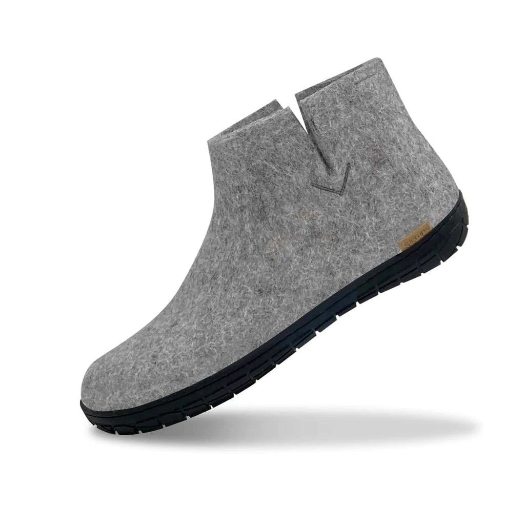 Glerups | The Boot in Grey w/ Black Rubber Sole-Glerups-Imperfects