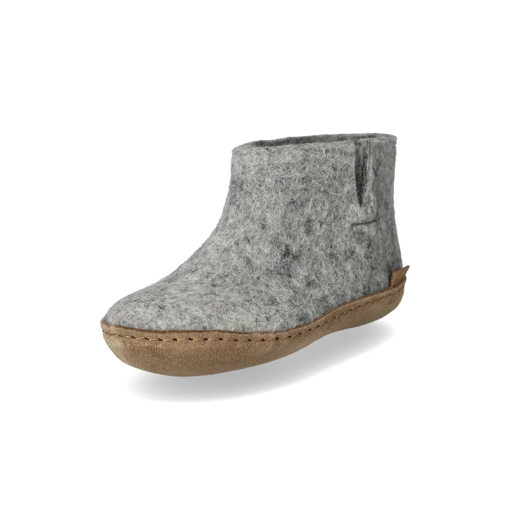 Glerups | The Juniors Boot in Grey w/ Calfskin Sole-Glerups-Imperfects