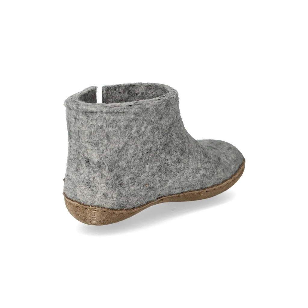 Glerups | The Juniors Boot in Grey w/ Calfskin Sole-Glerups-Imperfects