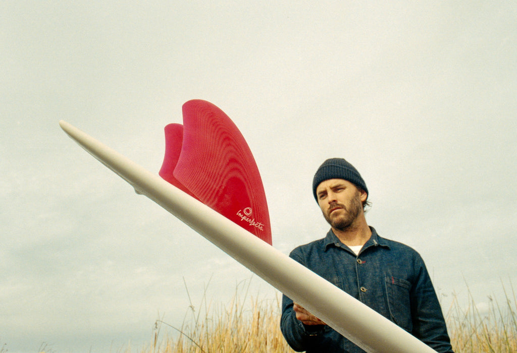 Hummingbird Keel Fin Set in Red-Imperfects-Imperfects