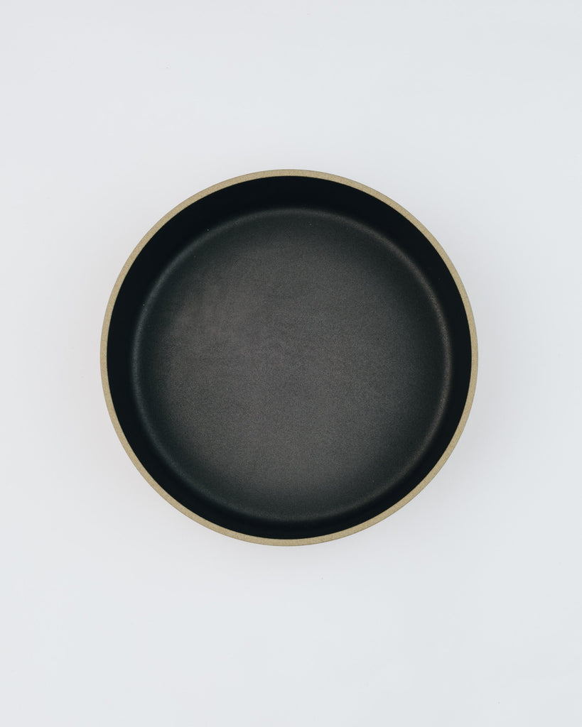 Japanese Porcelain Large Bowl in Black & Natural Two Tone-Hasami Porcelain-Imperfects