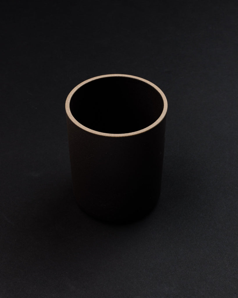 Japanese Porcelain Tumbler in Black-Hasami Porcelain-Imperfects