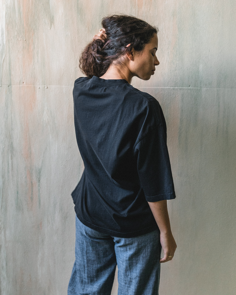 Imperfects - Night Shirt in Jet Black - Womens