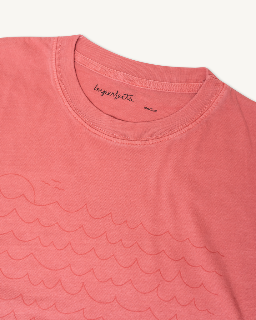 OG Waves Tee in Guava-Imperfects-Imperfects