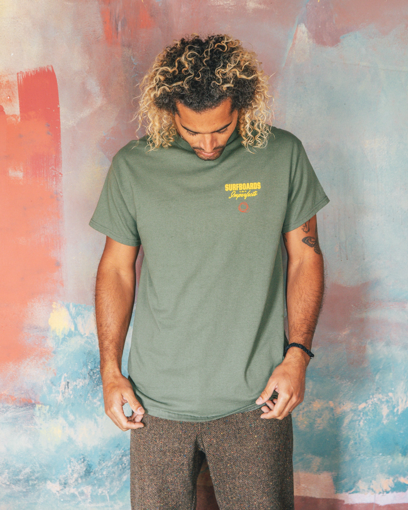 Quad Egg Speed Egg Tee in Washed Fatigue-Imperfects-Imperfects