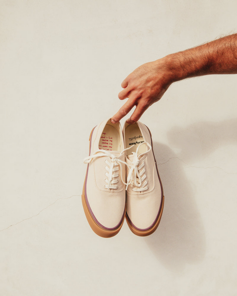 SeaVees x Imperfects Legend Sneaker in Natural Organic Duck Canvas-SeaVees-Imperfects