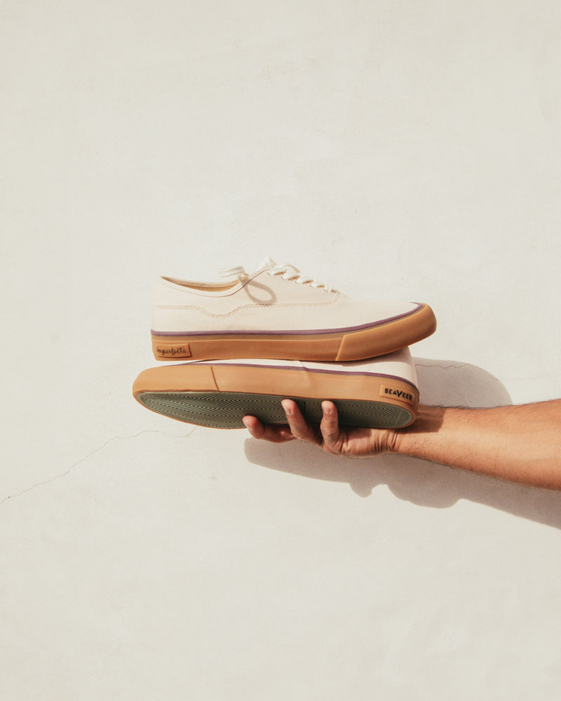SeaVees x Imperfects Legend Sneaker in Natural Organic Duck Canvas-SeaVees-Imperfects