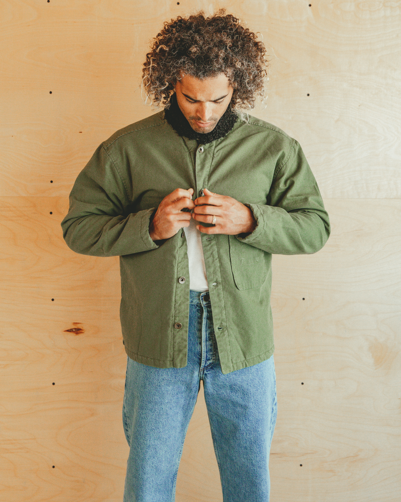 Sherpa Shepherds Shirt in Fatigue Canvas-Imperfects-Imperfects