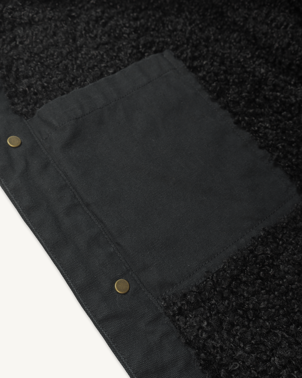 Sherpa Shepherds Shirt in Obsidian Canvas-Imperfects-Imperfects