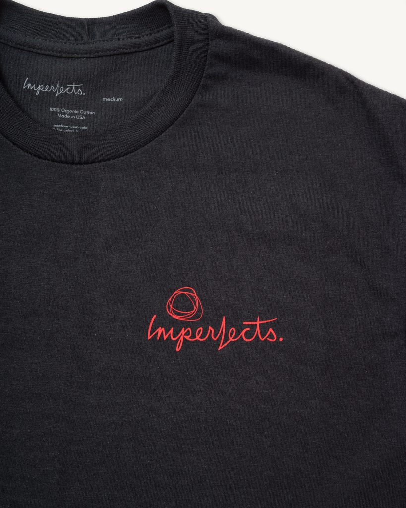 Skate Patch Tee in Jet Black-Imperfects-Imperfects