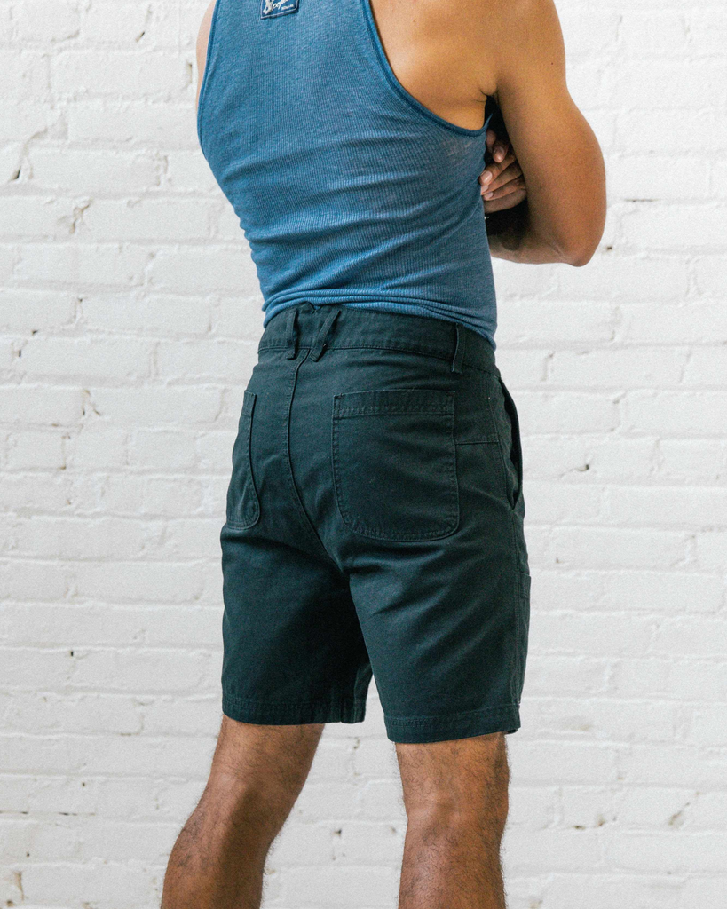 The Courier Short in Black Twill-Imperfects-Imperfects