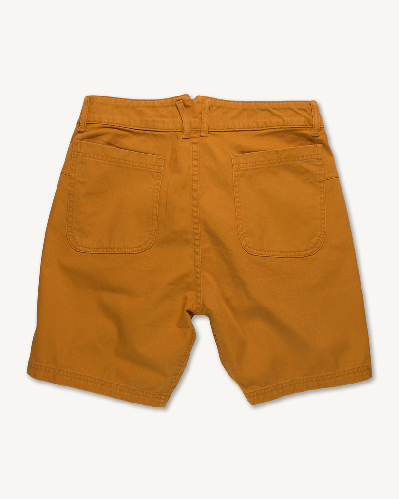 Imperfects - Courier Short in Golden Brown Twill
