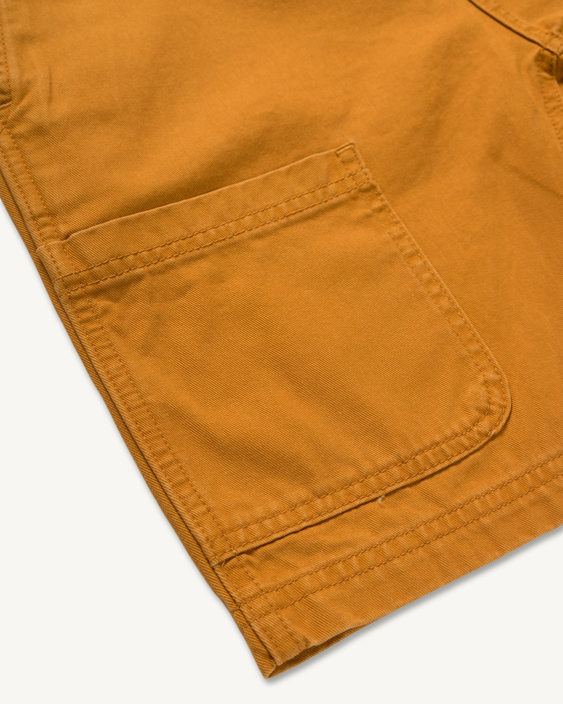 The Courier Short in Golden Brown Twill-Imperfects-Imperfects