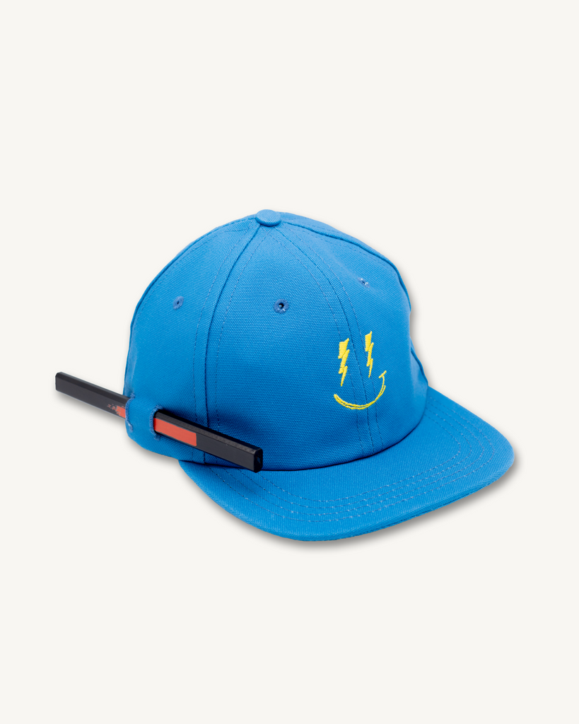 The Director’s Cap Smiley Bolts in Ace Blue-Imperfects-Imperfects