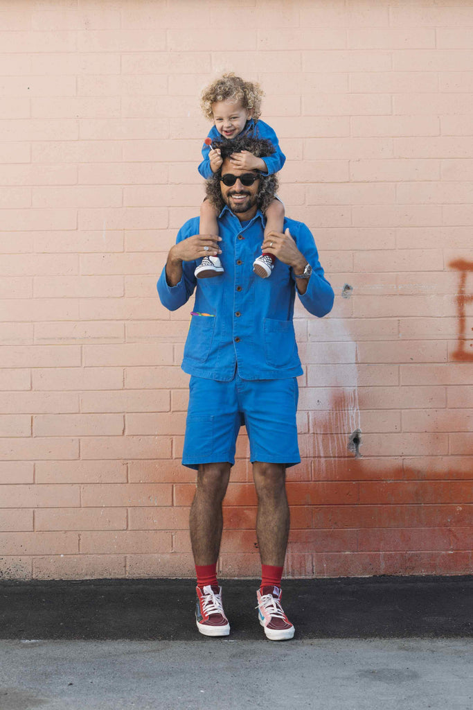 The Creator's Coat in Ace Blue-Imperfects-Imperfects