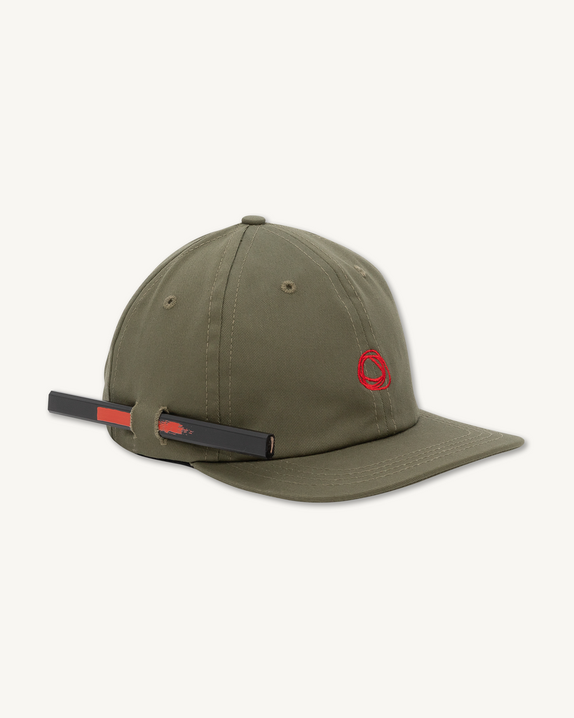 The Director’s Cap Scribble in Olive Twill-Imperfects-Imperfects