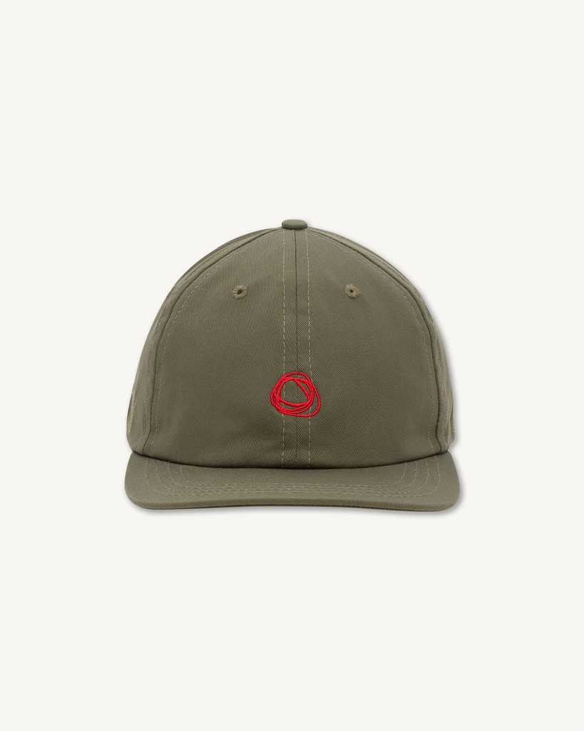 The Director’s Cap Scribble in Olive Twill