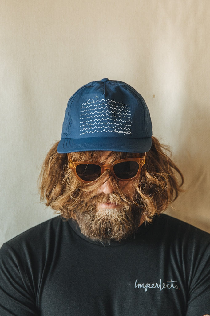 The Surf Cap | OG Waves in Navy Taslan-Imperfects-Imperfects