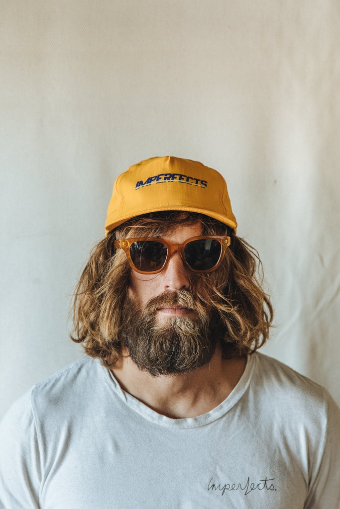 The Surf Cap | RIP Bolts in Gold Taslan-Imperfects-Imperfects