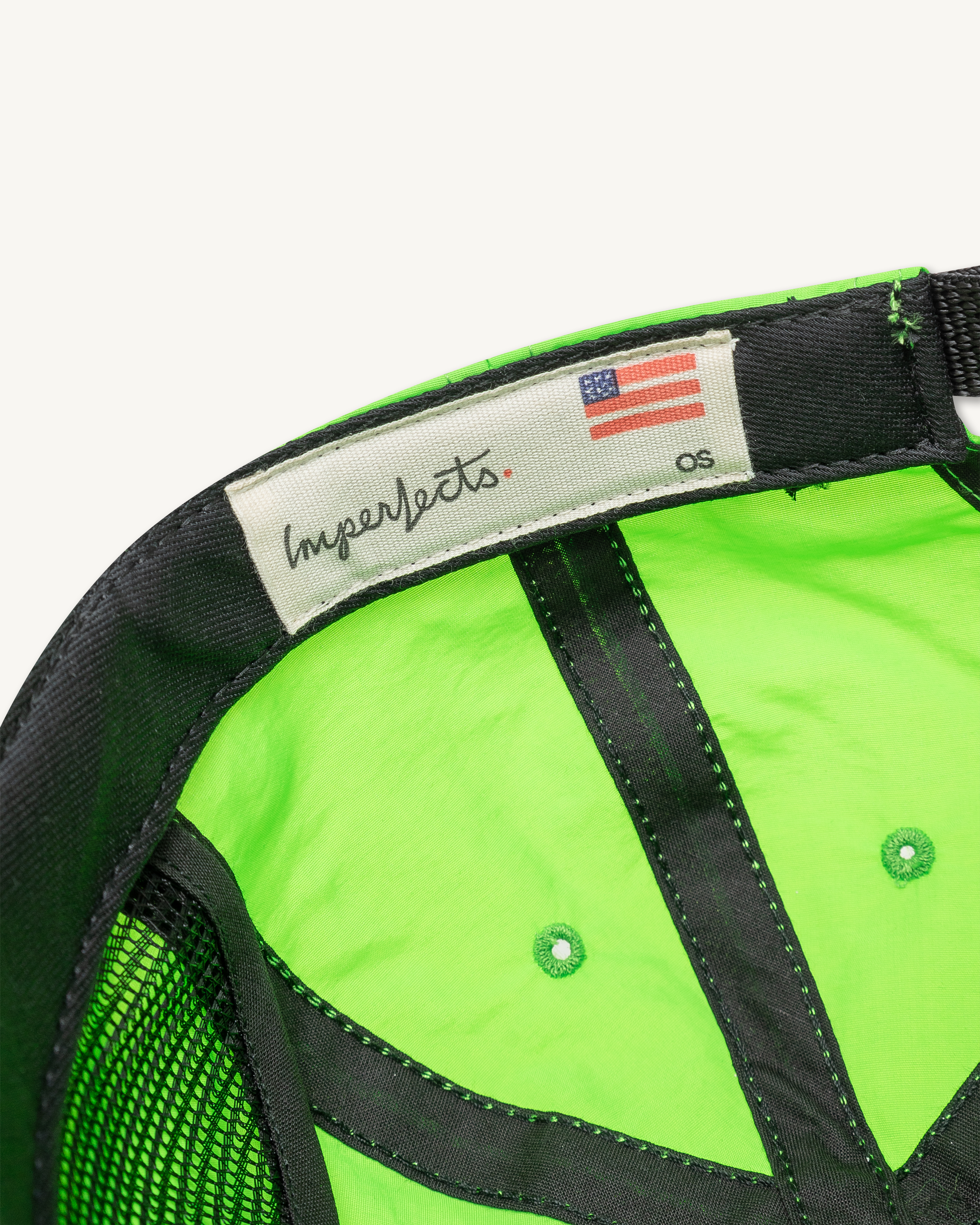 The Surf Cap in Hot Lime Taslan-Imperfects-Imperfects