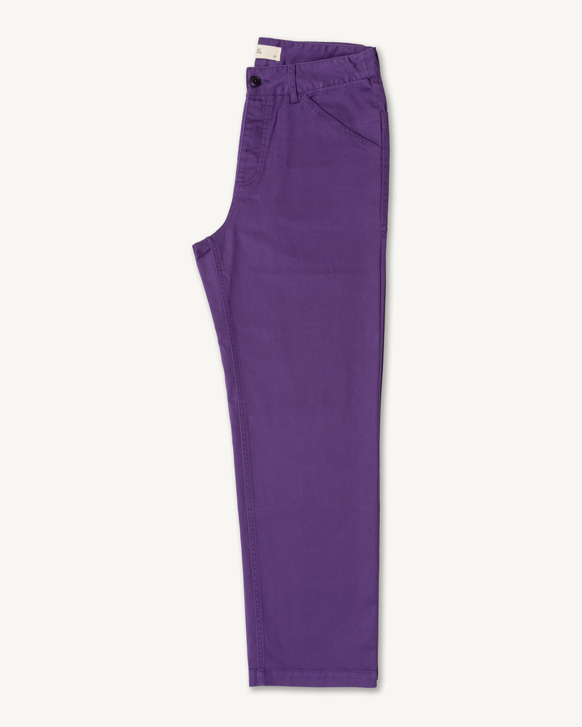 Imperfects - The Utility Chino in Purple Magic Twill