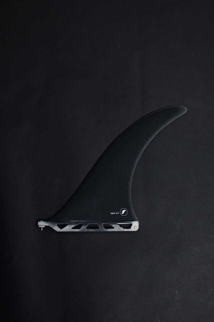 Tiller 10" Single Fin in Black/Smoke-Futures.-Imperfects