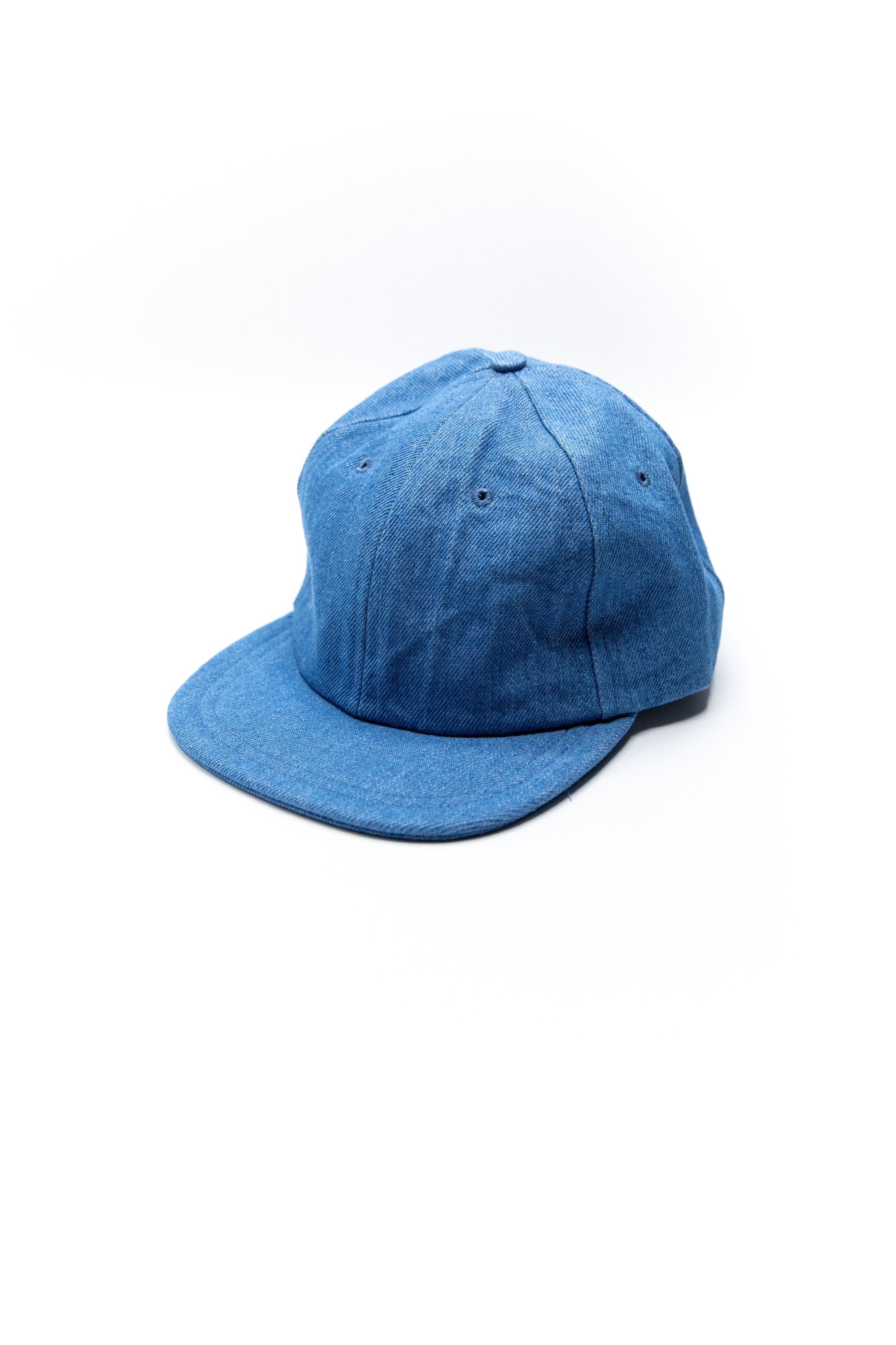 Toyama Cap in Sea Washed Denim-Imperfects-Imperfects