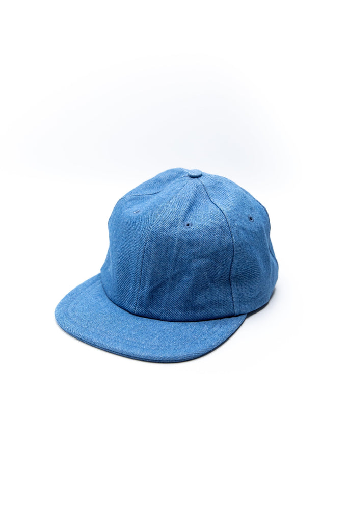 Toyama Cap in Sea Washed Denim-Imperfects-Imperfects