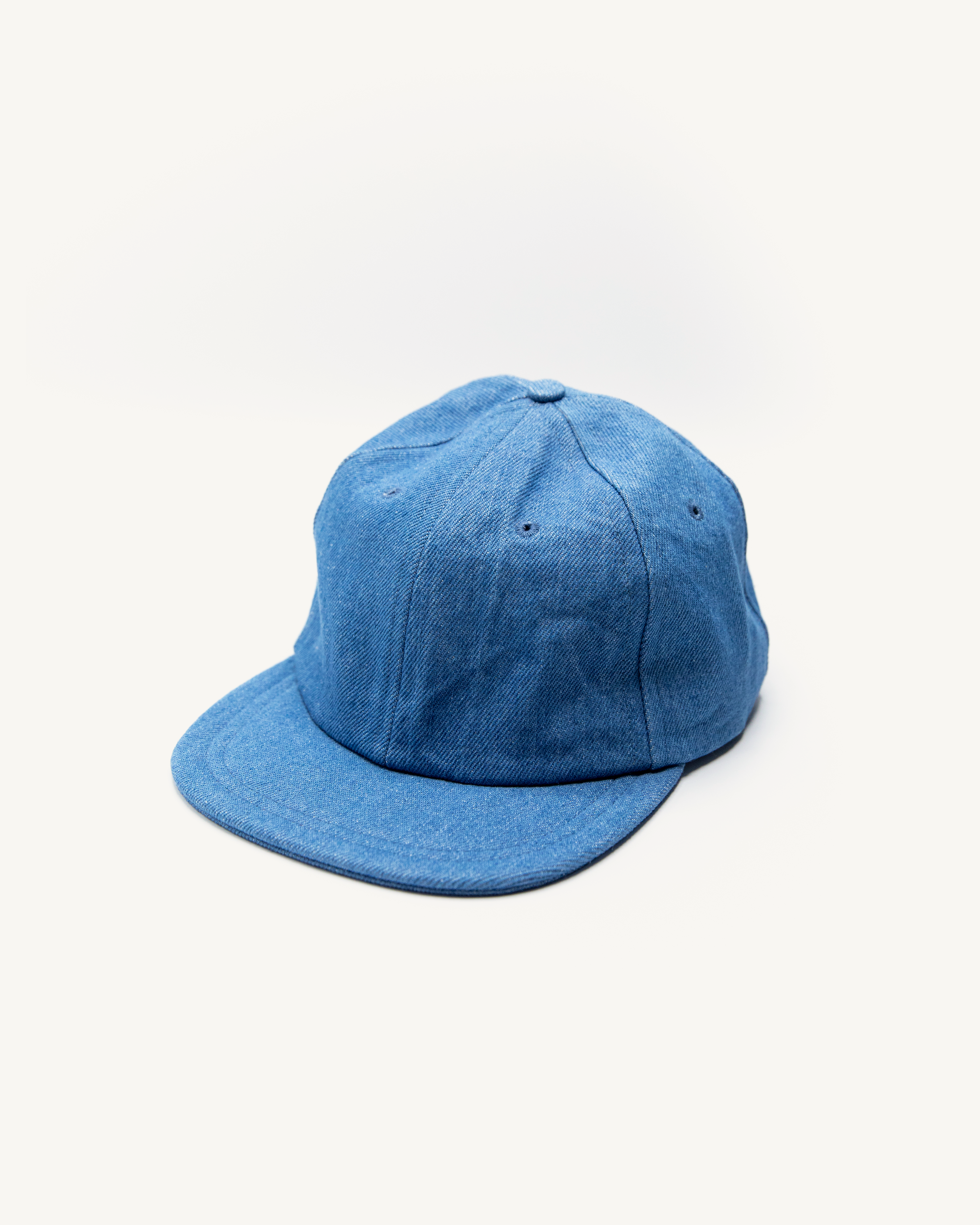 Toyama Cap in Sea Washed Denim-Imperfects-Imperfects