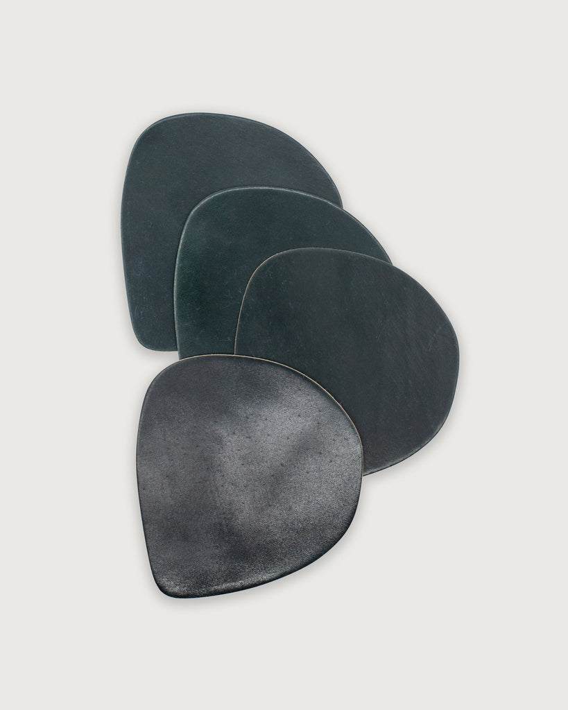 Wabi Sabi Coasters in Shell Cordovan-Koshū Brand-Imperfects